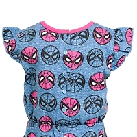 Avengers Girls Spider-Man French Terry Romper to