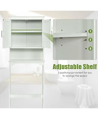 Over Toilet Space Saver Bathroom Organizer with Storage Cabinet