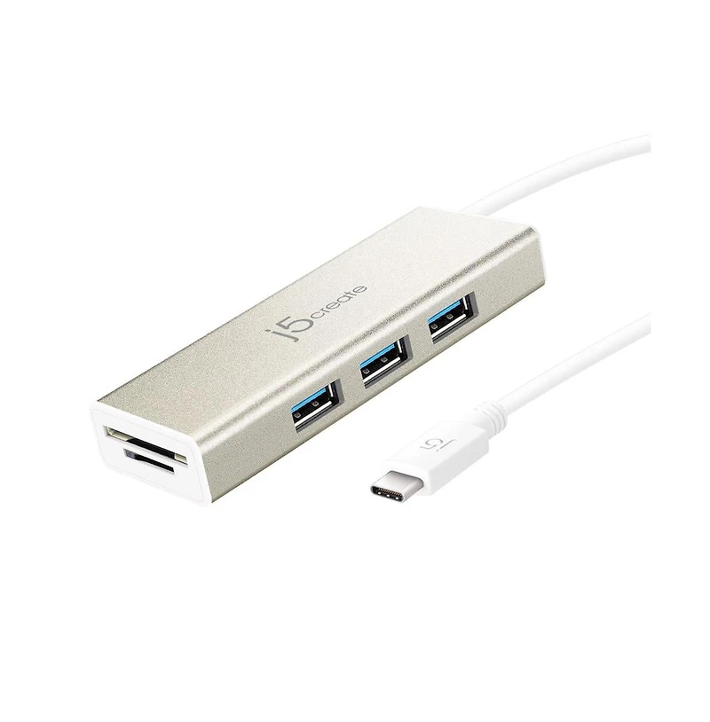 j5create JCH347 Usb 3.1 Type-c 3-Port Usb 3.0 Hub