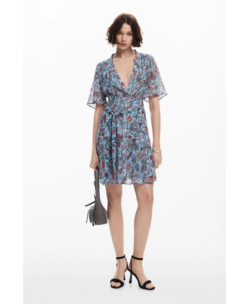 Desigual Women's Floral print midi dress