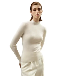 Lilysilk Women's Essential Cashmere Blend Sweater Top