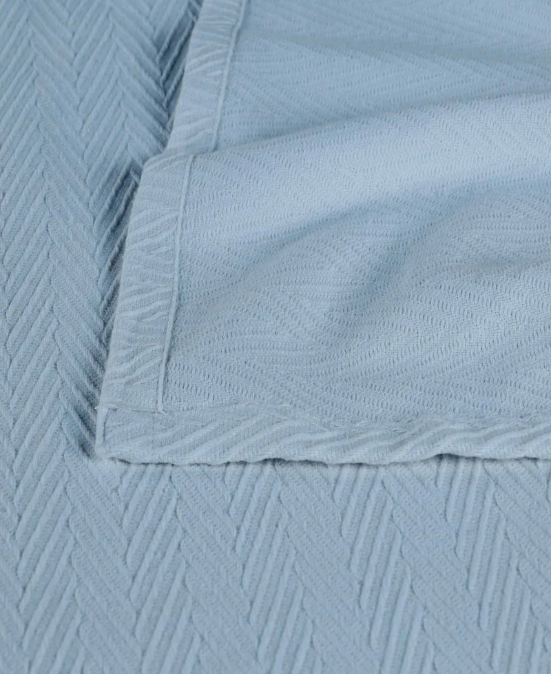 Superior Chevron All-Season Cotton Blanket, Full/Queen