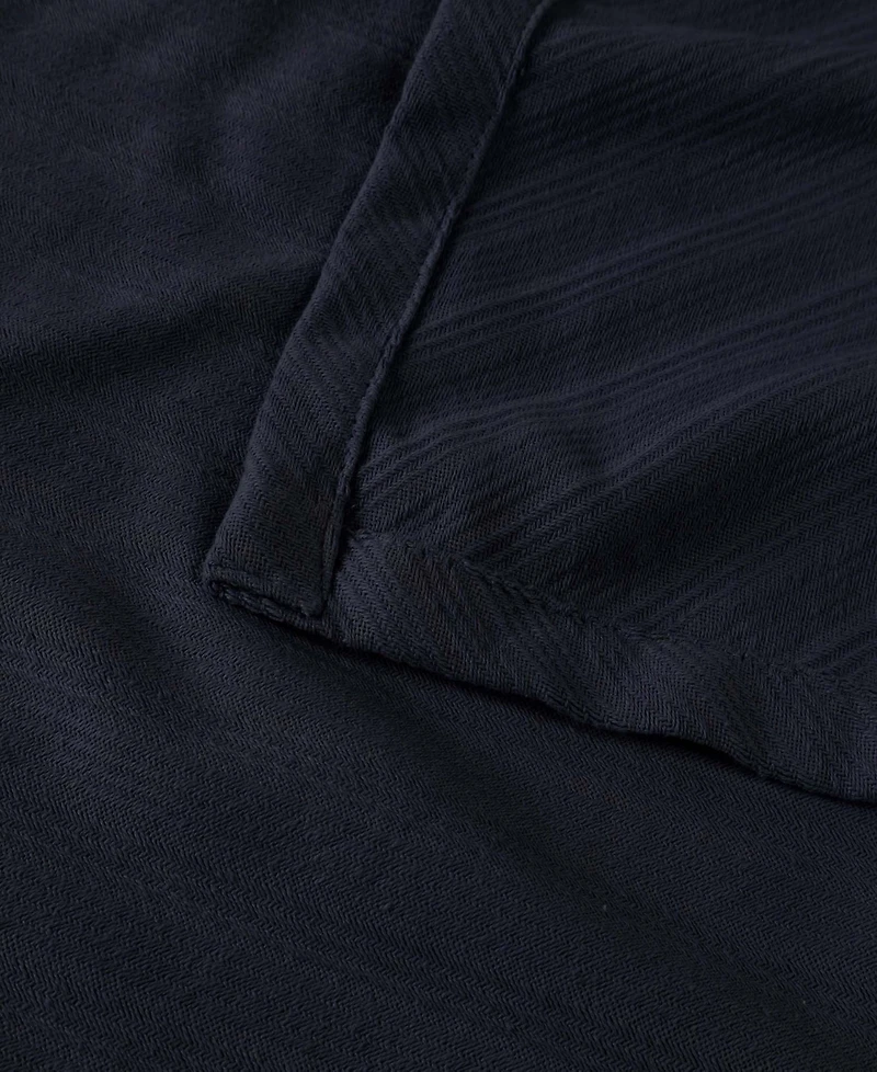 Superior Milan Cotton Jacquard Dobby Weave Textured Striped Lightweight Woven Throw, 50" x 60"