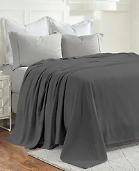 Superior Nobel Cotton Jacquard Dobby Weave Textured Chevron Lightweight Woven Blanket