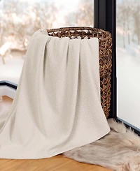 Superior Nobel Cotton Jacquard Dobby Weave Textured Chevron Lightweight Woven Throw, 50" x 60"