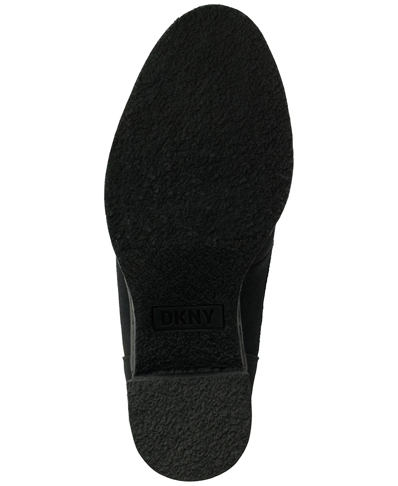 Dkny Women's Toia Lace-Up Zip Block Heel Booties