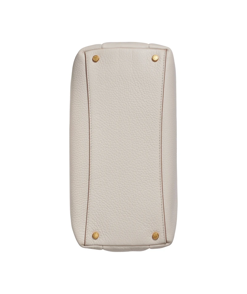 Donna Karan New York Amagansett Soft-Rolled Leather Satchel with Sculpted Magnet Closure