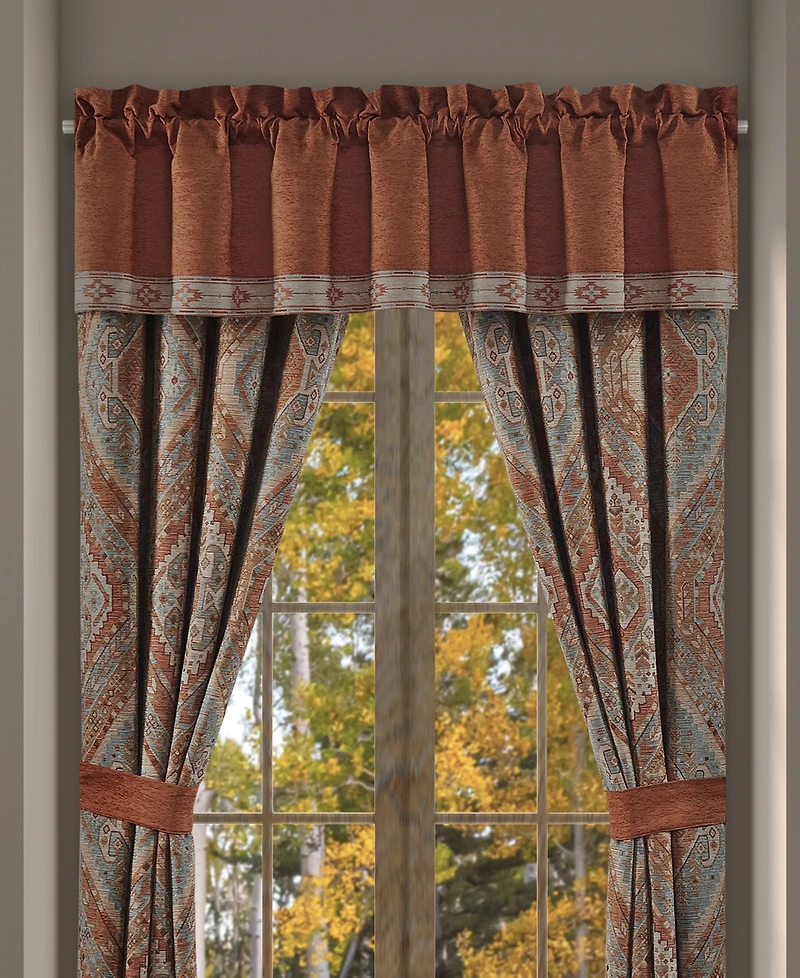 J Queen New York Jackson Lodge Window Straight Valance, 18" x 88"
