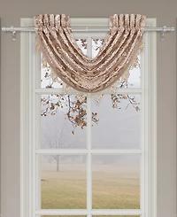 J Queen New York Rosewater Window Waterfall Valance, 33" x 43"