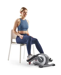 Sunny Health & Fitness Smart Portable Fully Assembled Magnetic Under Desk Elliptical Peddler, Foot & Leg Pedal Exerciser