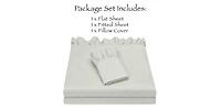 Chanasya Premium Ruffle Sheet Set - Shabby Chic Double Brushed Soft Ruffled Hem Solid Microfiber Sheet Set - Fitted Sheet, Flat Sheet & Pillow Cover