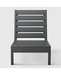 WestinTrends Outdoor Hdpe Deep Seating Modular Armless Patio Chair