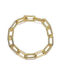 14K Gold Plated Paperclip Chain Bracelet