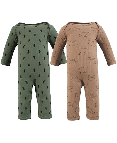Hudson Baby Baby Boys Hudson Insulated All-in-One Outfits 2 Pack