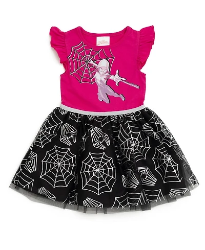 Marvel Toddler Girls Spider-Man Ghost Spider Tulle Tutu Dress to
