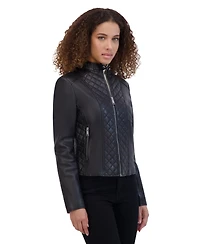 Andrew Marc Women's Marlette Quilted Lamb Leather Scuba