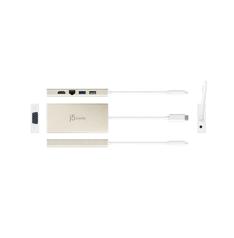 j5create JCD376 Usb 3.1 Type-c Fully Functional Mini Dock