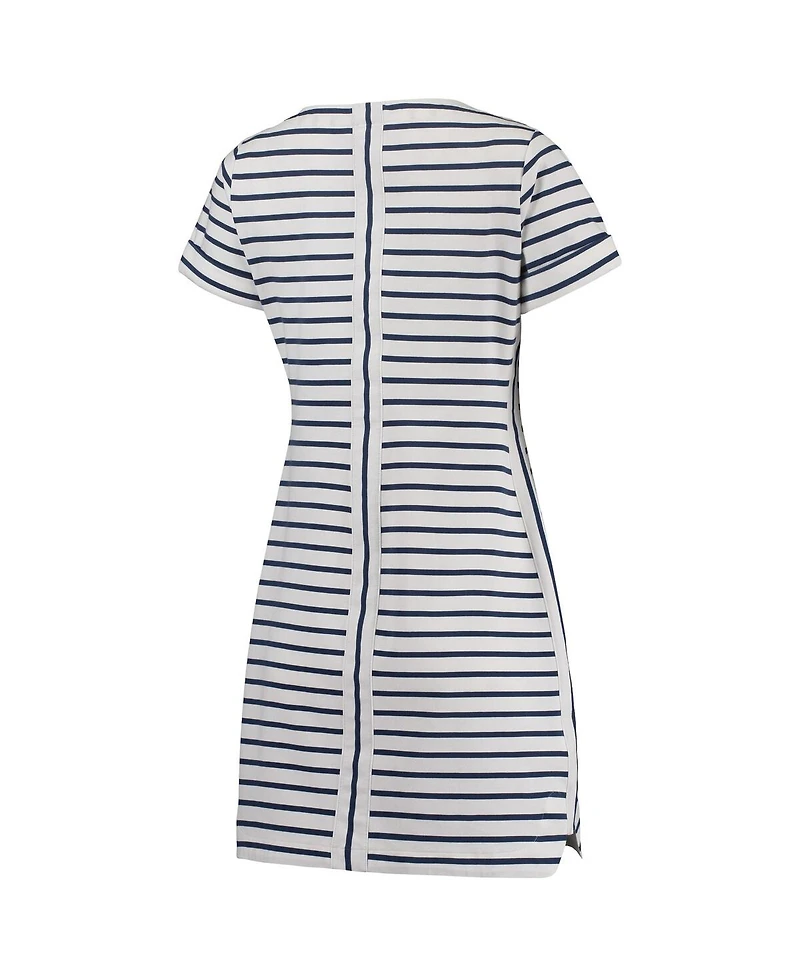 Tommy Bahama Women's White New England Patriots Tri-Blend Jovanna Striped Dress
