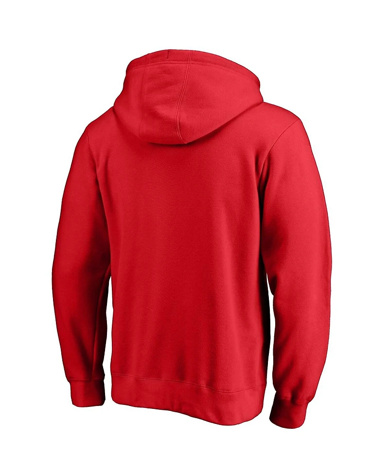 Fanatics Men's Red Toronto Fc Logo Pullover Hoodie