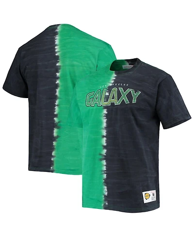 Mitchell & Ness Men's Green La Galaxy Vertical Tie-Dye Top