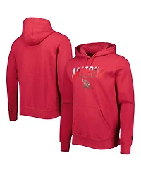 New Era Men's Cardinal Arizona Cardinals Ink Dye Pullover Hoodie