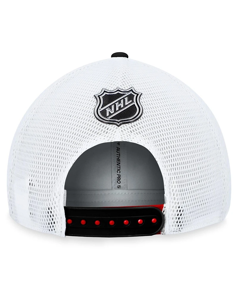 Fanatics Men's Red Chicago Blackhawks Authentic Pro Rink Trucker Adjustable Hat