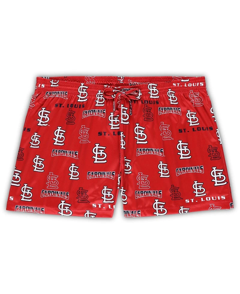 Concepts Sport Women's White/Red St. Louis Cardinals Plus Tank Top Shorts Sleep Set