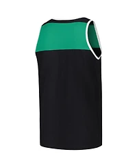 Mitchell & Ness Men's Black/Green New York Jets Heritage Colorblock Tank Top