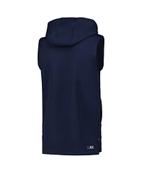 Msx by Michael Strahan Men's Navy Chicago Bears Marathon Sleeveless Pullover Hoodie