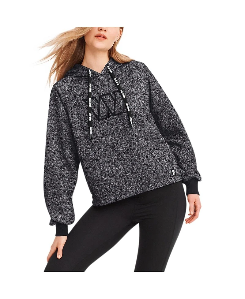 Dkny Sport Women's Black Washington Commanders Debbie Dolman Raglan Pullover Hoodie Sweatshirt