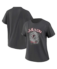 Wear by Erin Andrews Women's Charcoal Atlanta Falcons Boyfriend T-Shirt