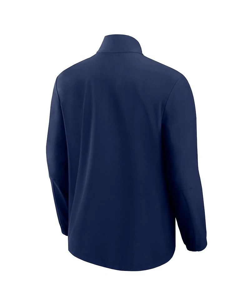 Fanatics Men's Navy Chicago Bears Front Office Woven Full-Zip Jacket