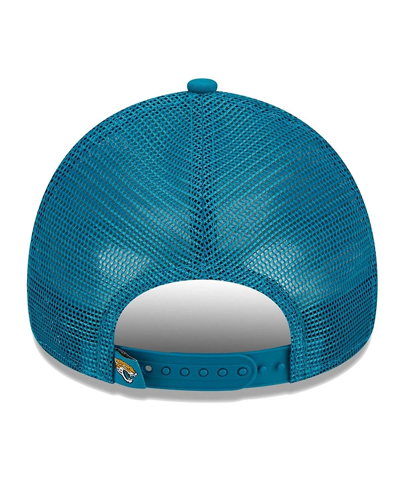 New Era Women's Teal Jacksonville Jaguars McGee Trucker 9FORTY Adjustable Hat