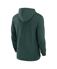 Nike Men's Green Michigan State Spartans Sideline Hoodie Performance Long Sleeve T-Shirt