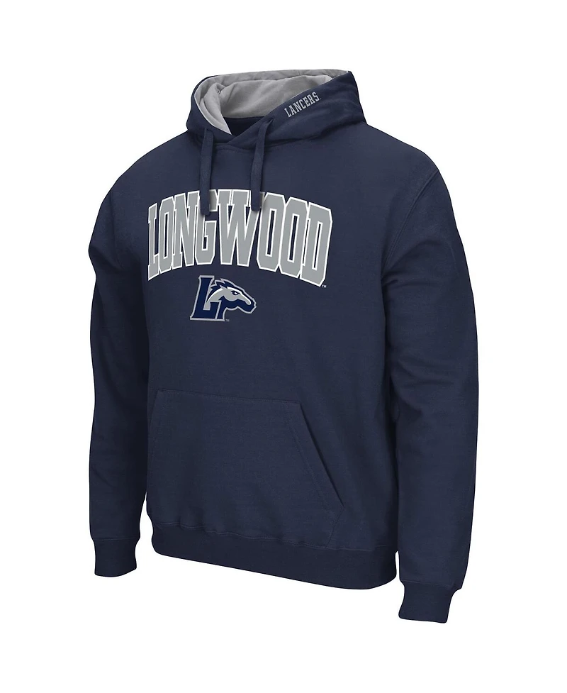 Colosseum Men's Navy Longwood Lancers Isle Pullover Hoodie