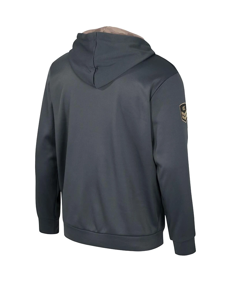 Colosseum Men's Charcoal Arizona Wildcats Oht Military Appreciation Pullover Hoodie