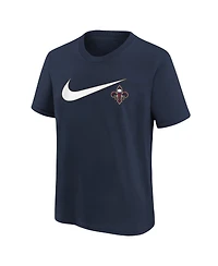 Nike Big Boys and Girls Navy New Orleans Pelicans Swoosh T-Shirt