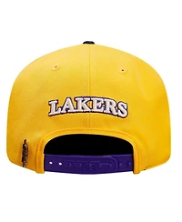 Pro Standard Men's Gold/Purple Los Angeles Lakers Pinch Chevron Adjustable Hat