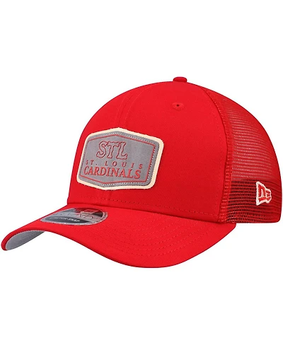 New Era Men's Red St. Louis Cardinals Labeled 9SEVENTY Stretch-Snap Hat