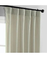 Half Price Drapes Greige Simply Faux Linen Curtain Pair (2 Panels