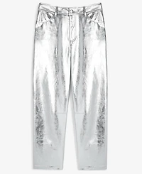 On 34th Women's Metallic Faux-Leather Pants, Created for Macy's
