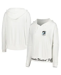Concepts Sport Women's White Minnesota United Fc Accord Hoodie Long Sleeve Top