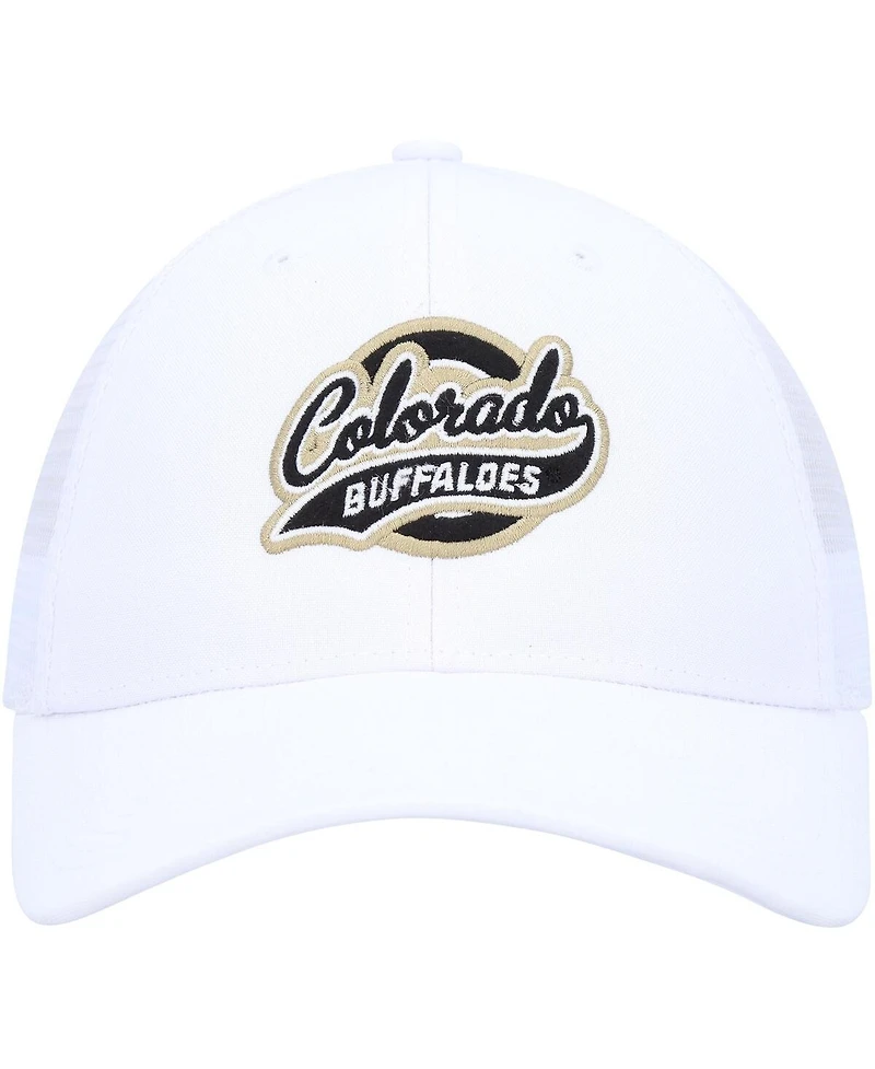 Ahead Men's White Colorado Buffaloes Brant Trucker Adjustable Hat