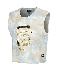 The Wild Collective Women's White San Francisco Giants Washed Muscle Tank Top