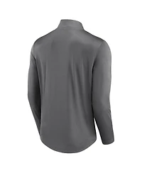 Fanatics Men's Gray Notre Dame Fighting Irish Tough Minded Quarter-Zip Top