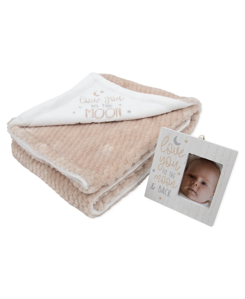 Baby Essentials Love You To The Moon Blanket & Frame, 2-Piece Set