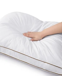 Unikome 100% Cotton Medium Support Feather Down 2-Pack Pillows