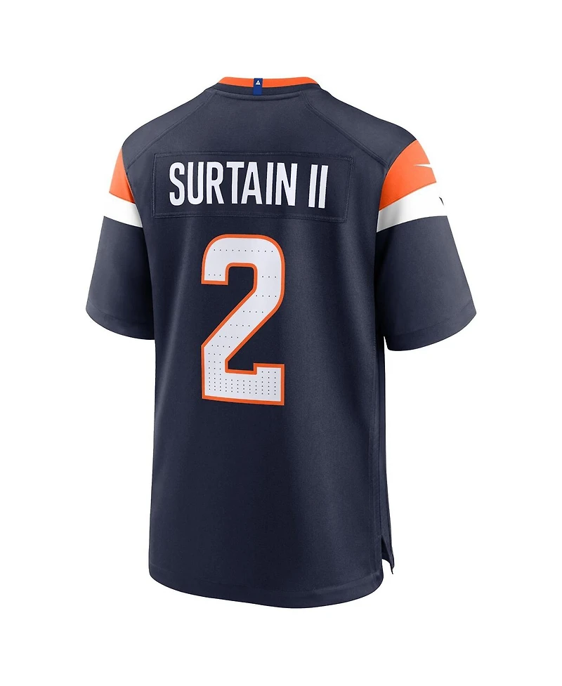 Nike Men's Patrick Surtain Ii Navy Denver Broncos Mile High Collection Alternate Game Jersey