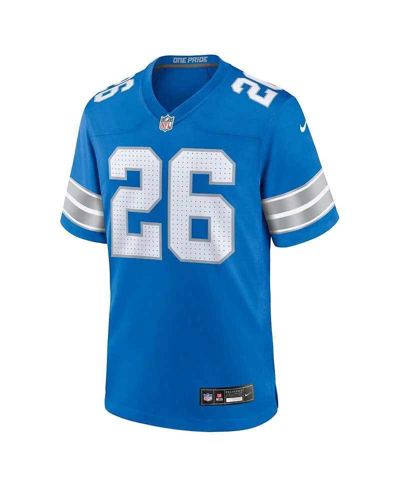 Nike Men's Jahmyr Gibbs Blue Detroit Lions Game Jersey
