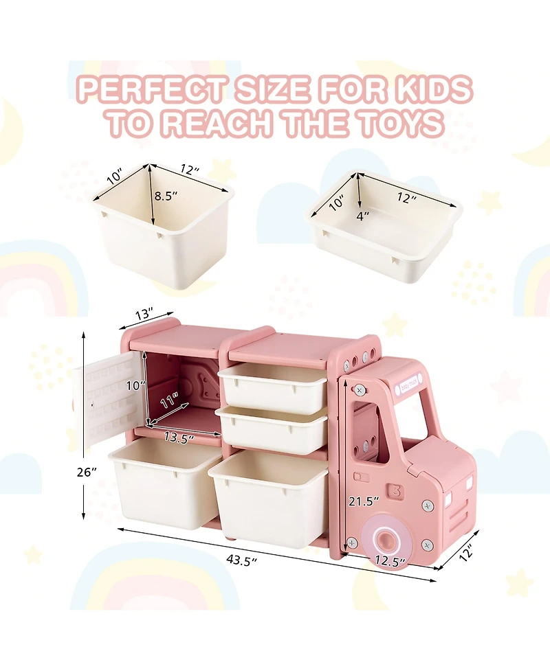 Kids Toy Storage Organizer Toddler Playroom Furniture